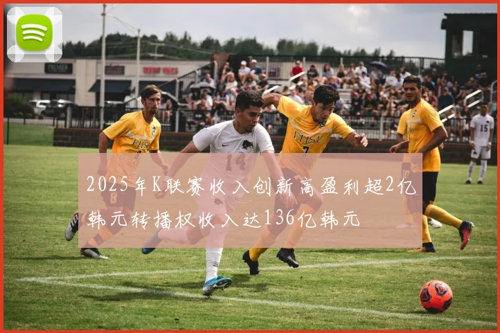 2025年K联赛收入创新高盈利超2亿韩元转播权收入达136亿韩元